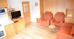 Appartement Kitzbühler Horn kitchen with sofa